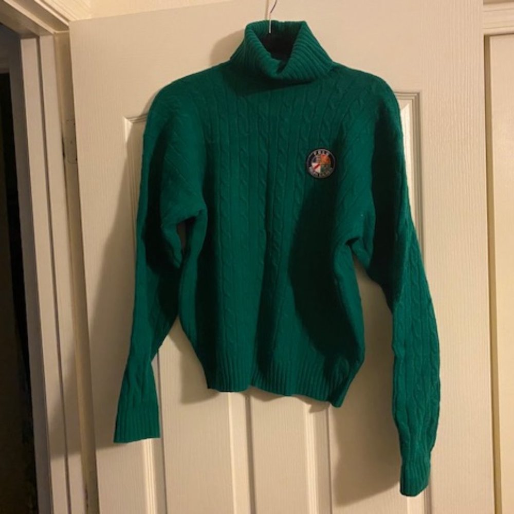 Ralph Lauren Polo Green Turtleneck Sweater